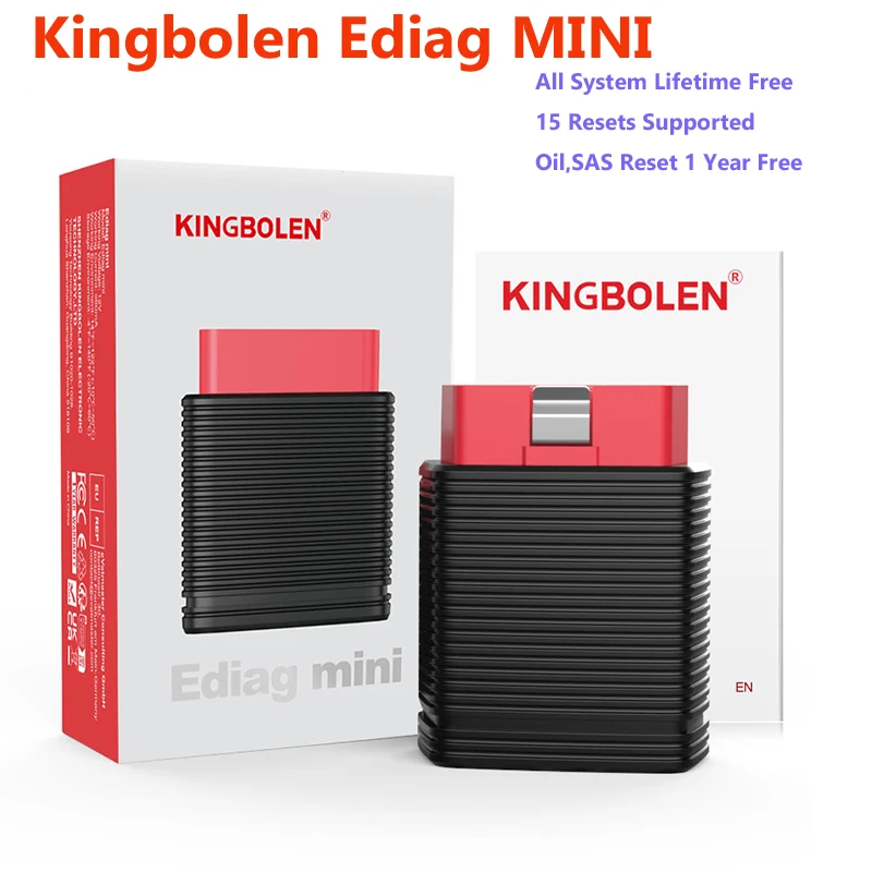 KINGBOLEN EDIAG MINI Car Diagnostic Tools ALL System OBD2 Scanner 15 Resets Code Reader Auto Scanners SAS Reset OBD2 Bluetooth