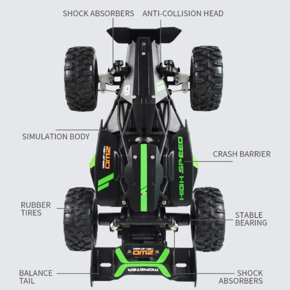 RC new 2025 Car Drift 1:18 High Speed Car Radio Control 15km/h Off Road Remote Control Car Trucks By Toys For Boy Children Kids Gift