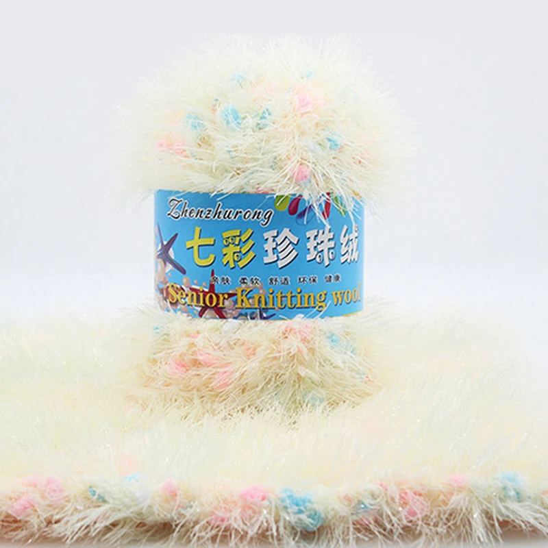 50G/ball Long Plush Crochet Yarn Soft Baby Chunky Mink Thick Hand Knitting Thread Velvet Milk Yarn For Sweater Blanket Hat