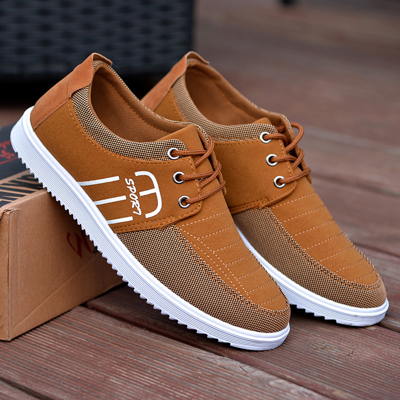 Hot Men's Brand Canvas Shoes Lightweight Sneakers Autumn Men Breathable Vulcanized Lace Up Work Footwear Man Drive Shoe 9d9cd