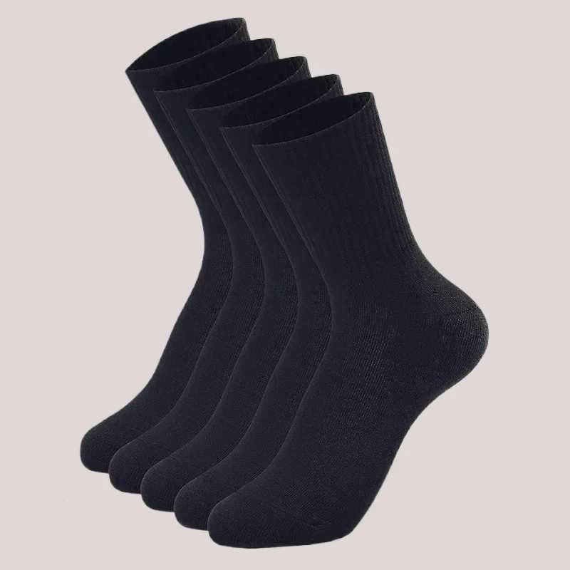 5/10 Pairs New Fashion High Quality Men Crew Middle Tube Streetwear Soft Breathable Cotton Mens Casual Sports LX241102
