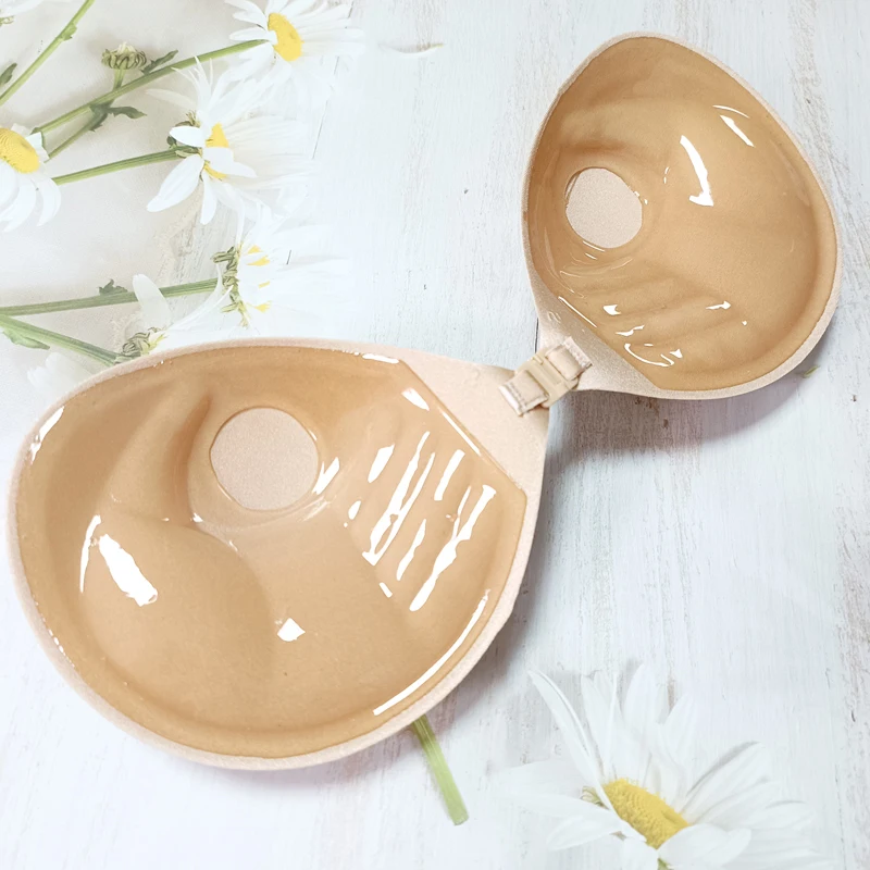 Bikini Invisible Bra Nipple Cover Silicone Push Up Bra for Wedding Party Sticky Accessories with Transparent Straps Bralette Cup