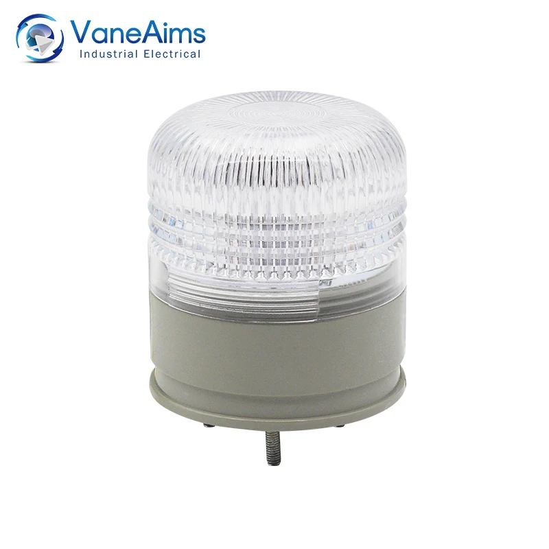 Tricolor Strobe Warning Light Flashing Traffic Signal Indicator Light Red Yellow Green LED 12V 24V 220V Buzzer Security Alarm