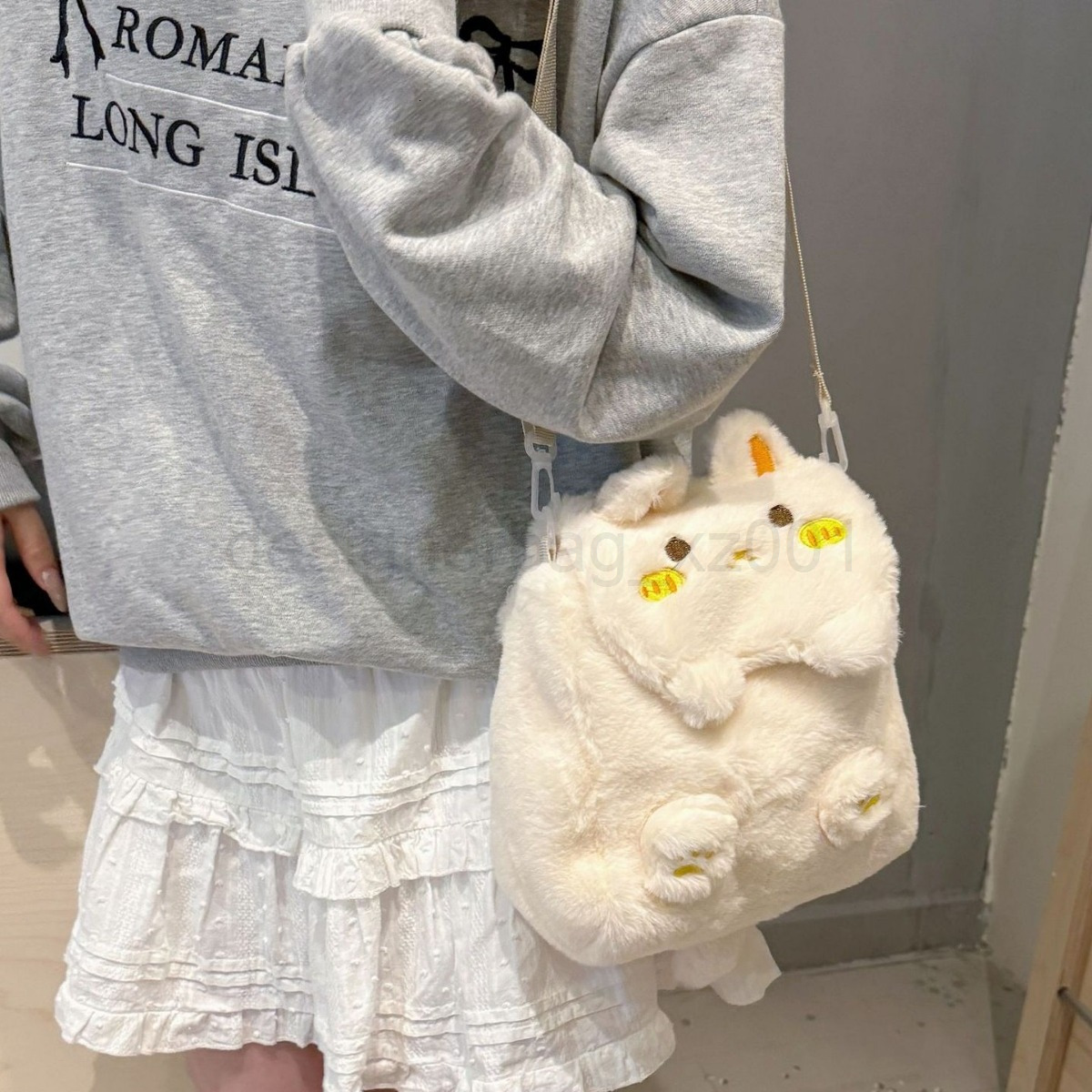 Niki Duncks Tote Bagfashion Classic Bag Designer 10a Top Woman Handbagevening Bags New Rabbit Plush Backpack Adorable Multi Functional Large Capacity 
