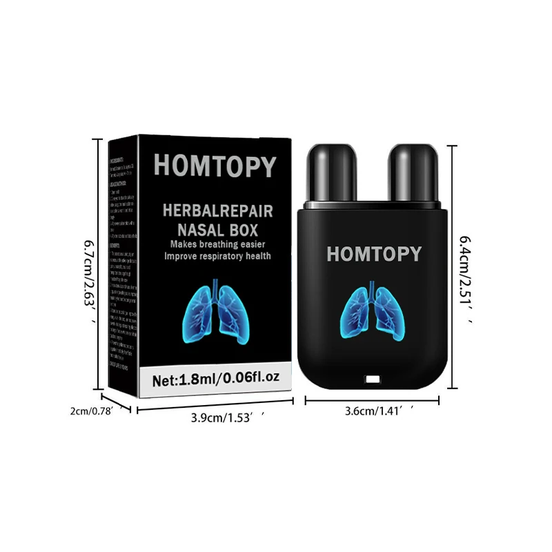 Liver Air Nasal Inhaler Double Hole Herbal Repair Nasal Box Women Men Quick Natural Long Lasting Taste Cleansing Oil Inhaler