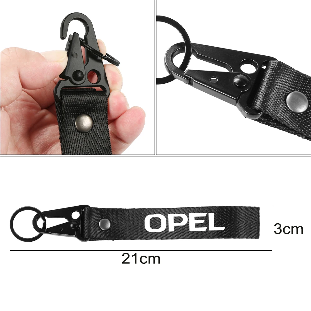 Anti-Lost Car Keychain Split Ring Auto Accessories For Opel Astra H J G K Insignia Corsa C D Vectra C B Meriva a Zafira Trailer