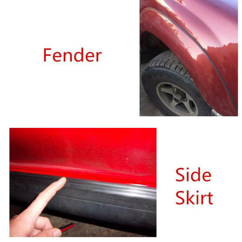 2/5/10M Car Door Sealing Strip Inclined T-Shaped Weatherproof Edge Trim Rubber Universal 5X7MM/8MMX10MM Adhesive Tape Accessory