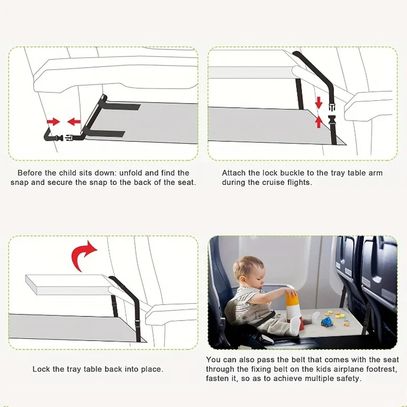 Toddler Airplane Seat Extender Portable Airplane Foot Hammock For Kids Plane Travel FootRest Baby Airplane Footrest Bed