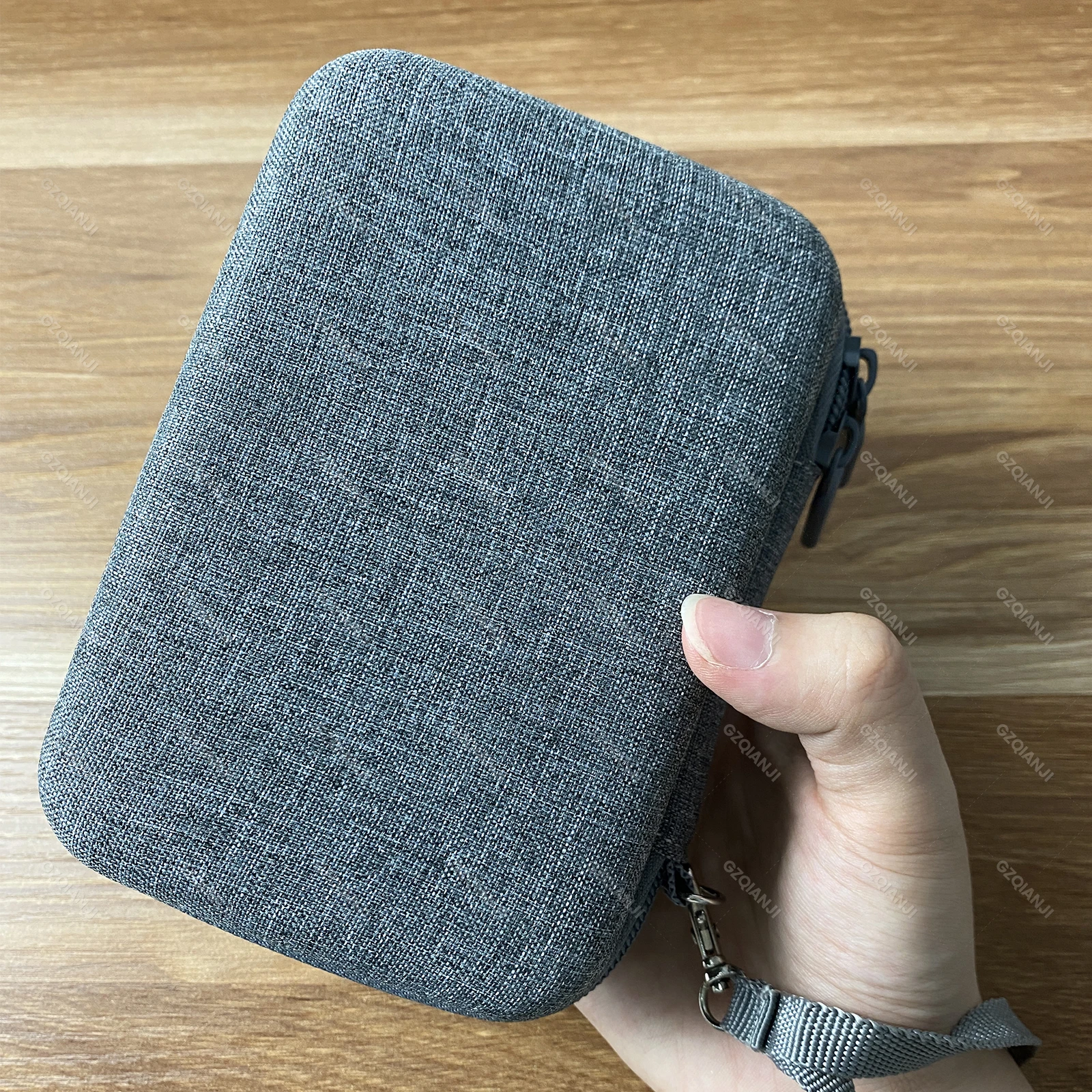 Niimbot D110 D101 D11 Protective Case Anti Falling Carry Lable Paper Storage Bag with Zipper Grey Black