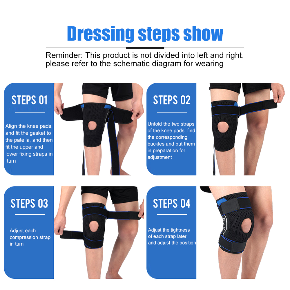 Professional Knee Brace with Side Stabilizers & EVA Pads, for Knee Pain Running, Meniscus Tear, ACL, Arthritis,Joint Pain Relief