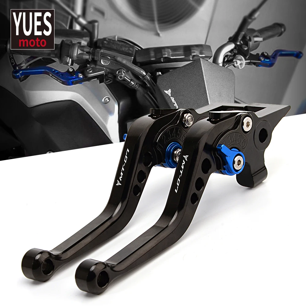 Motorcycle Accessories Aluminum Brake Clutch Levers For YAMAHA MT07 MT 07 FZ07 2014 2015 2016 2017 2018 2019 2020 2021 2022 2023