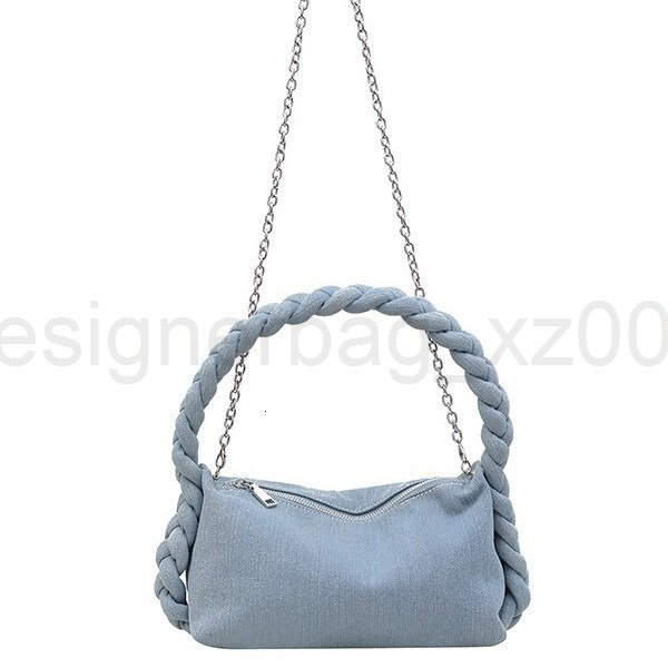 Fashion Classic Bag Designer 10a Top Woman Handbagevening Bags Korean Version New Hand Woven Denim Pillow Fashionable and Versatile French Stick Women