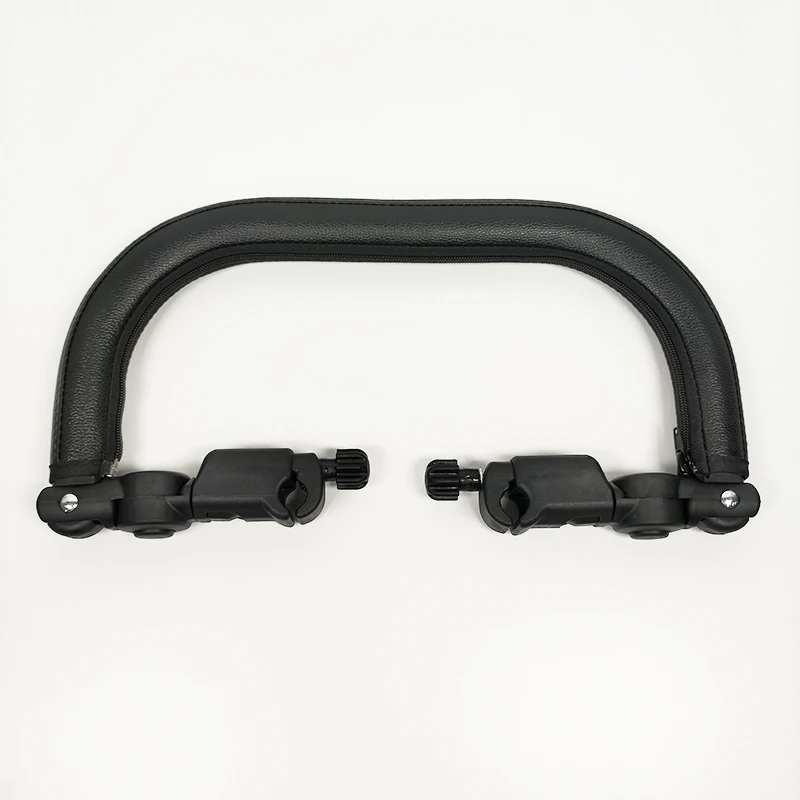 Stroller Bumper Bar For Cybex Eezy S+/S+2 Pushchair Leather Cover Armrest Baby Buggy Crossbar With Clamp Replacement Accessories