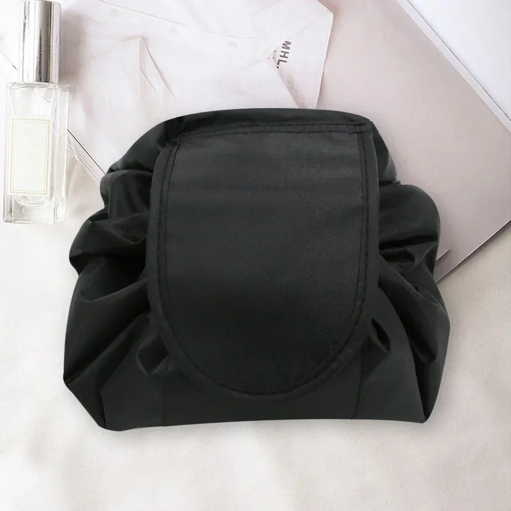 Women Drawstring Cosmetic Bag Large Capacity Makeup Organizer Travel Waterproof Toiletry Storage Bag Portable Beauty Case