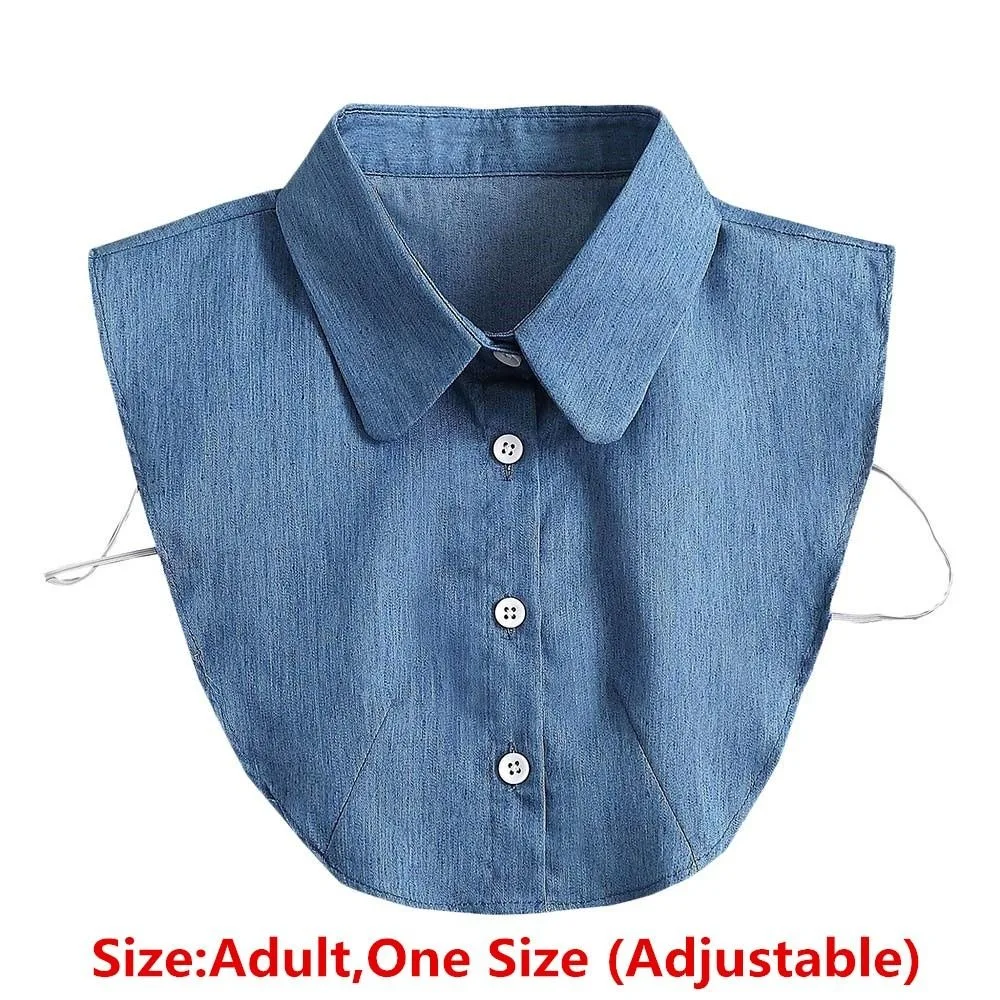New Lapel Fake Collar Vintage Detachable Shirt Collar for Women Blouse Sweater False Collar Lapel Top Neckwear Ties