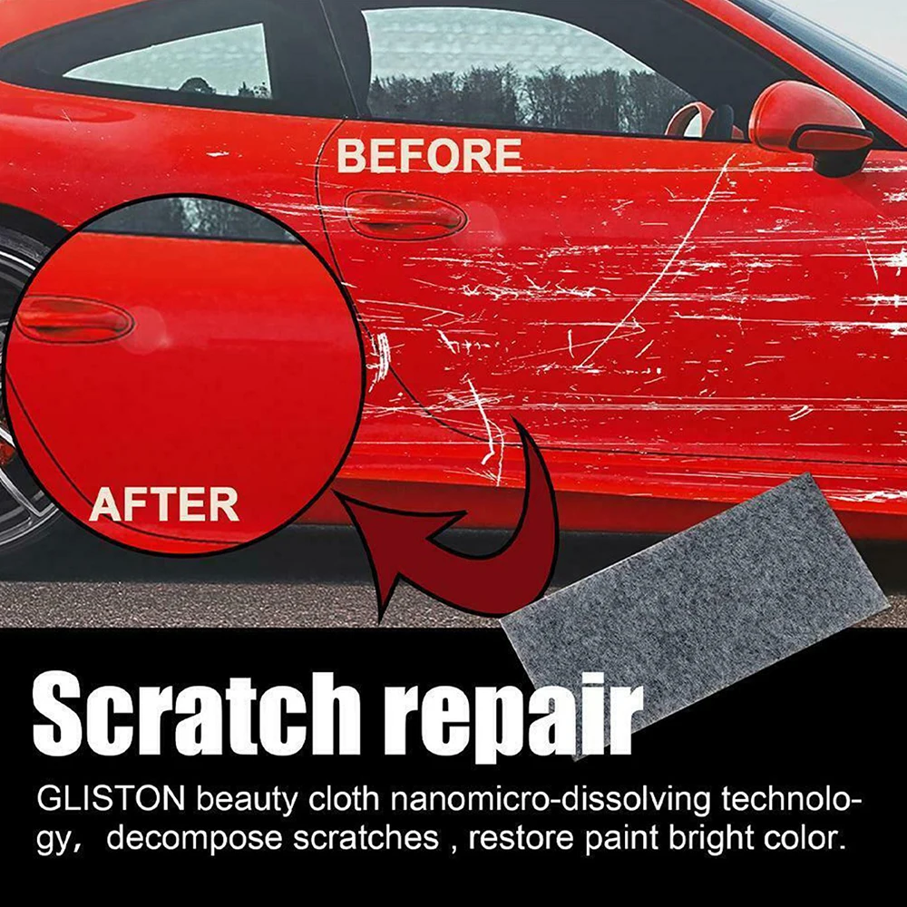 10Pc Nano Sparkle Cloth Magic Car Scratch Repair Cloth Car Metal Surface Polishing Cloth Scratch Repair Tool Remover Accessories
