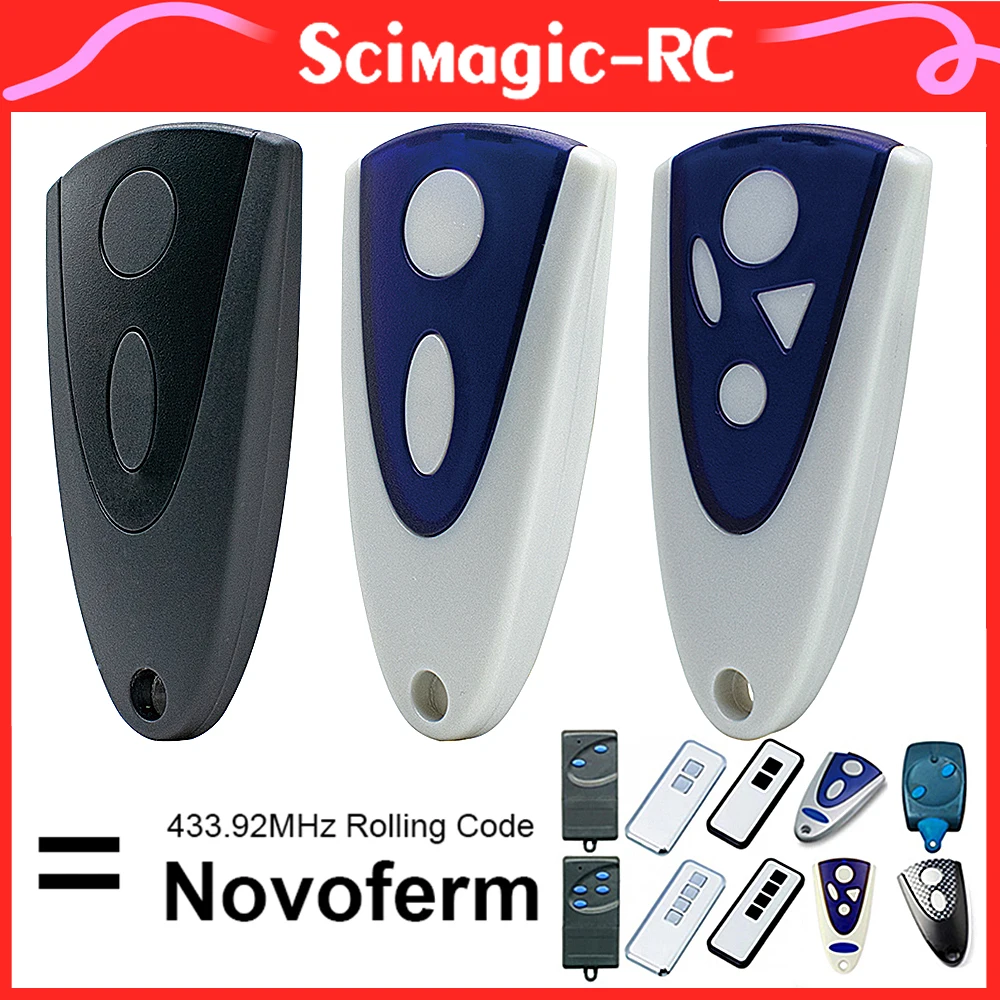 For Replacement 2025 new NOVOFERM NOVOTRON 502 MAX43-2, 504 MAX43-4 433.92 MHZ Rolling Code Garage Door Remote Control Opener