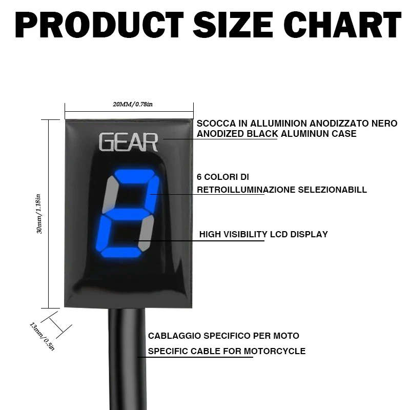 For SUZUKI Boulevard C50 M50 M90 C90 C109R C109RT M109R M109R2 EFI Motorcycle Accessories 1-6 Speed Gear Display Indicator Meter