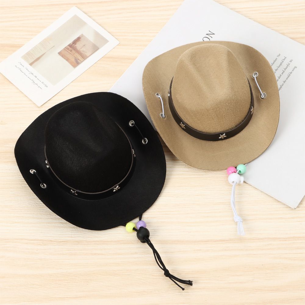 Funny Summer Pet Dog Hat Dog Cowboy Hats Dogs Cat Outdoor Hats Caps For Dogs Cats Adjustable Headwear Pet Accessories Photo Prop