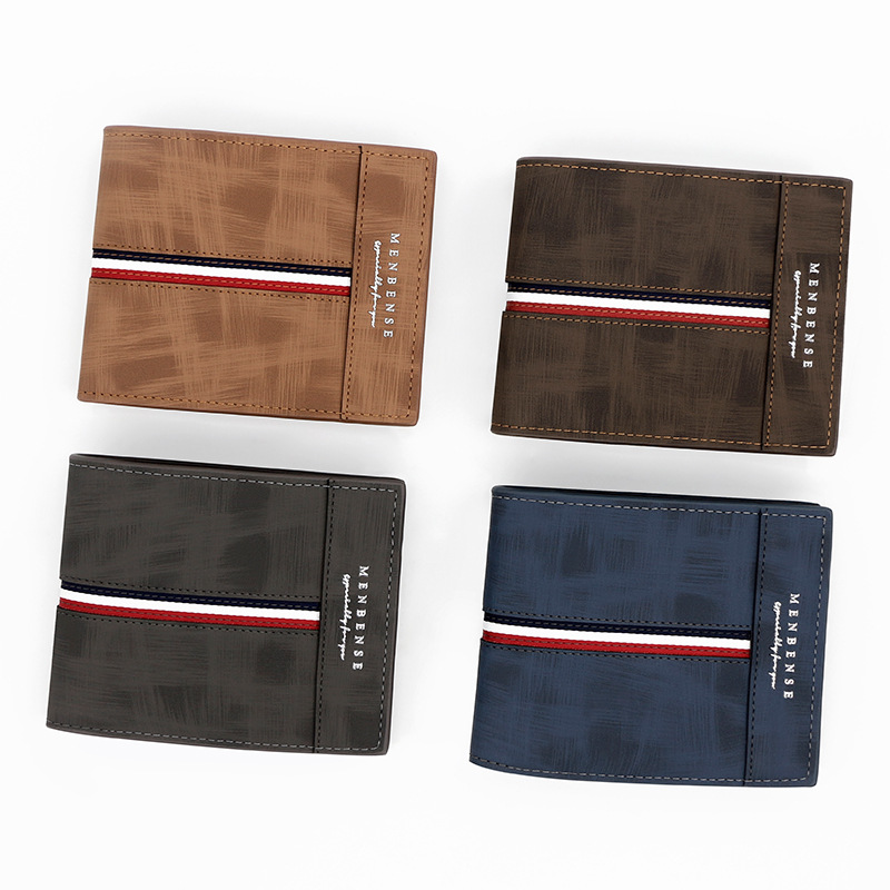 Men Wallets Slim Card Holder Short Male Purses PU Leather New Coin Pocket High Quality Small Men's Wallet