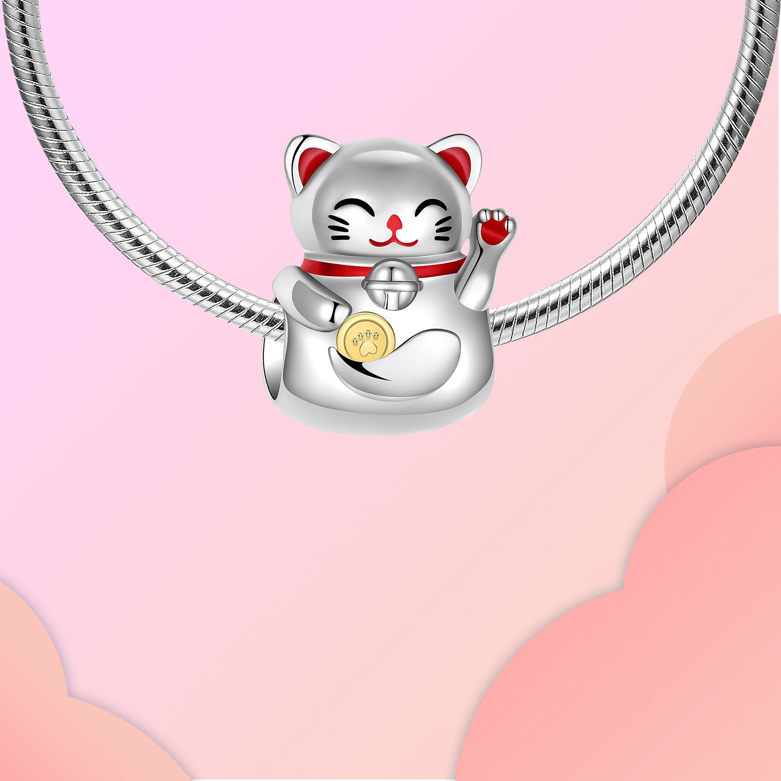 925 Sterling Silver Cat Dog Elephant Owl Animal Series Beads Fit Original Pandora Charm Bracelet Women Jewelry DIY Gift