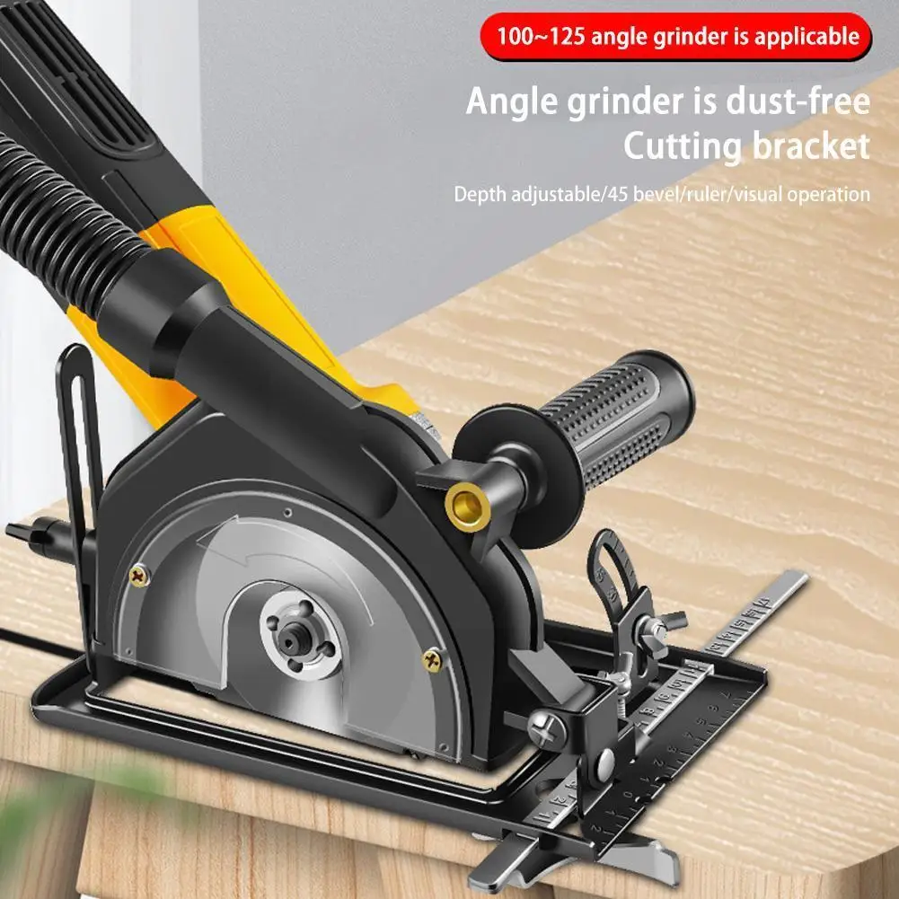 Upgraded Hand Angle Grinder Converter To Cutter 45°adjustable Circular Refit Electric Cutting Saw Chain Base Bracket Machin Z4I0