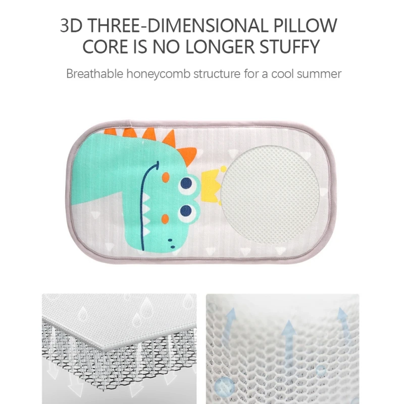 Ice Silk Baby Nursing Pillow Breathable Elastic Summer Arm Pillow Pad for Newborn Babies Infant Daily Care Breastfeeding Pillows