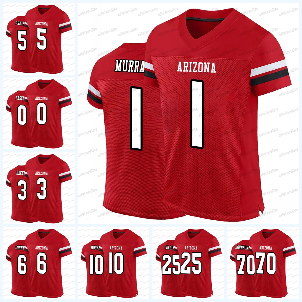 Kyler Murray Marvin Harrison Jr. Football Jersey Trey McBride Budda Baker JJ Watt James Conner Trey Benson Paris Johnson Football Jerseys Customiz Men