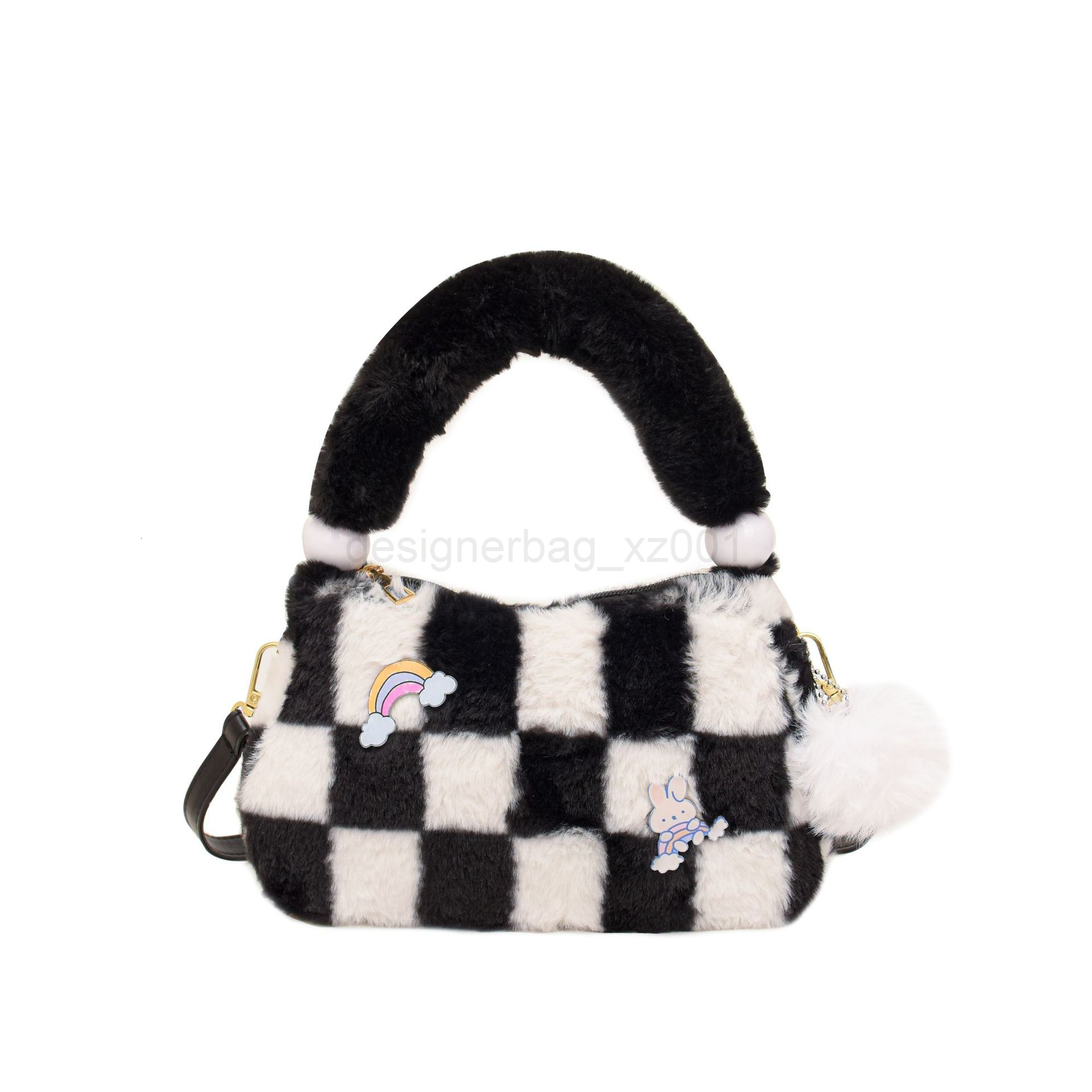 Bag Designer Fashion Classic 10a Top Woman Handbagevening Bags Autumn and Winter New Fur Korean Version Lamb Shoulder Crossbody Versatile Cute Plush H