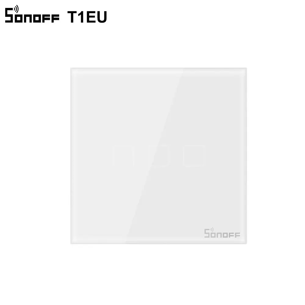 Itead SONOFF TX T1 EU WiFi Light Switch APP/Voice/433Mhz RF Remote Controller Smart Home Switches Glasss Panel Works With Alexa
