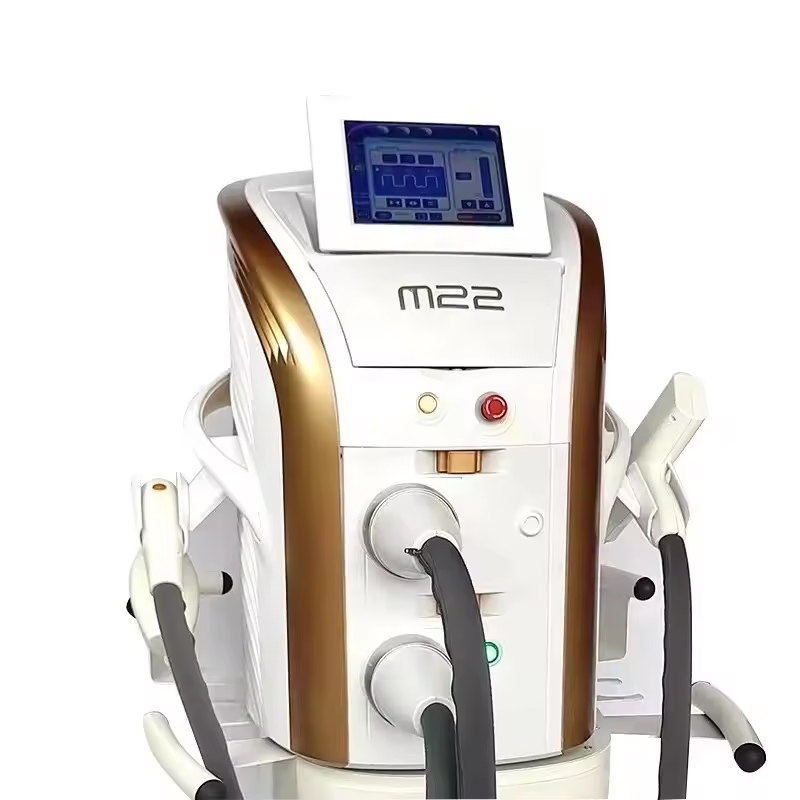 2 In 1 M22 IPL OPT E-Light Hair Removal Machine Nd-Yag Laser Tattoo Removal Acne Treatment Machine Skin Rejuvenation Devic