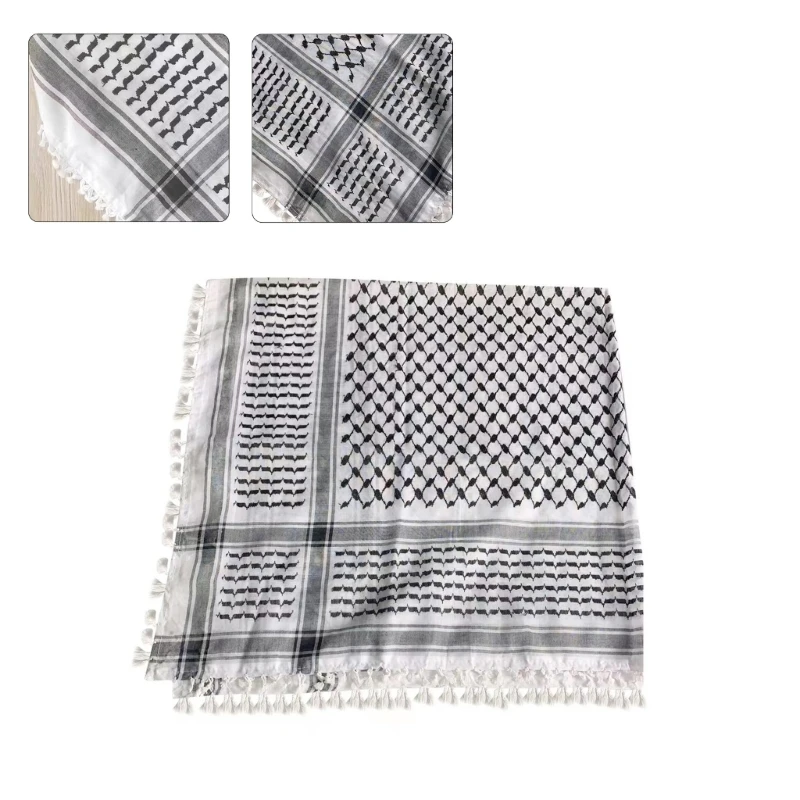 Scarf Arab Shemagh Keffiyeh Palestine Scarf Men Women Shawl Wrap Shemagh Scarf