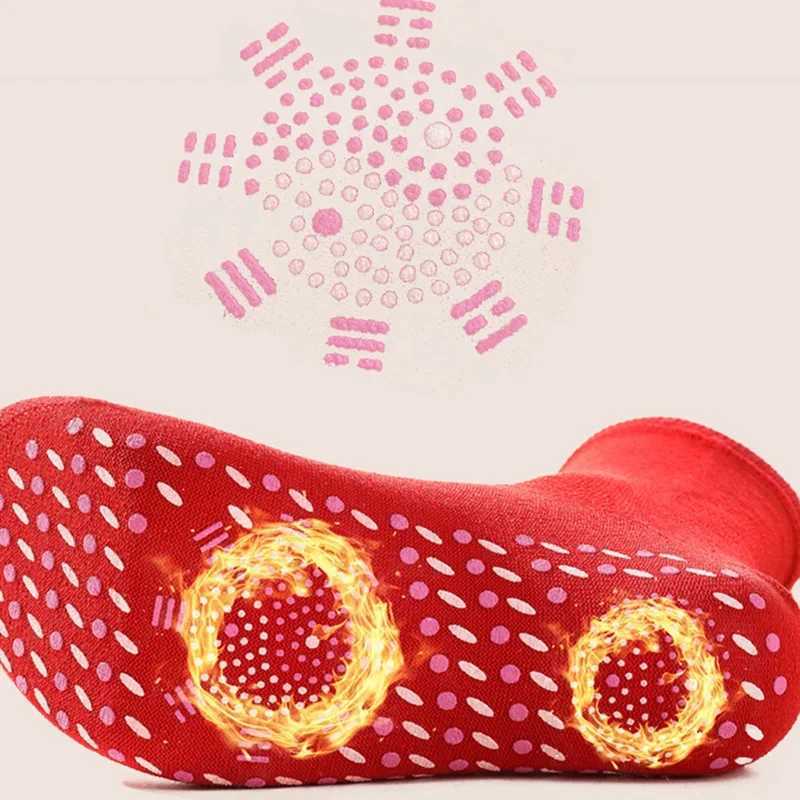 1/5pairs Tourmaline Self-Heating Winter Warm Thermal Health Care Slimming Health Short Sock Magnetic Therapy Sock LX241102
