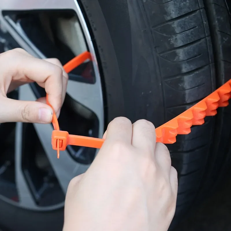Winter Anti Skid Snow Chains Car Emergency Tire Wheel Anti-Slip Mud Chain Auto Outdoor Snow Tire Anti-Skid Chains