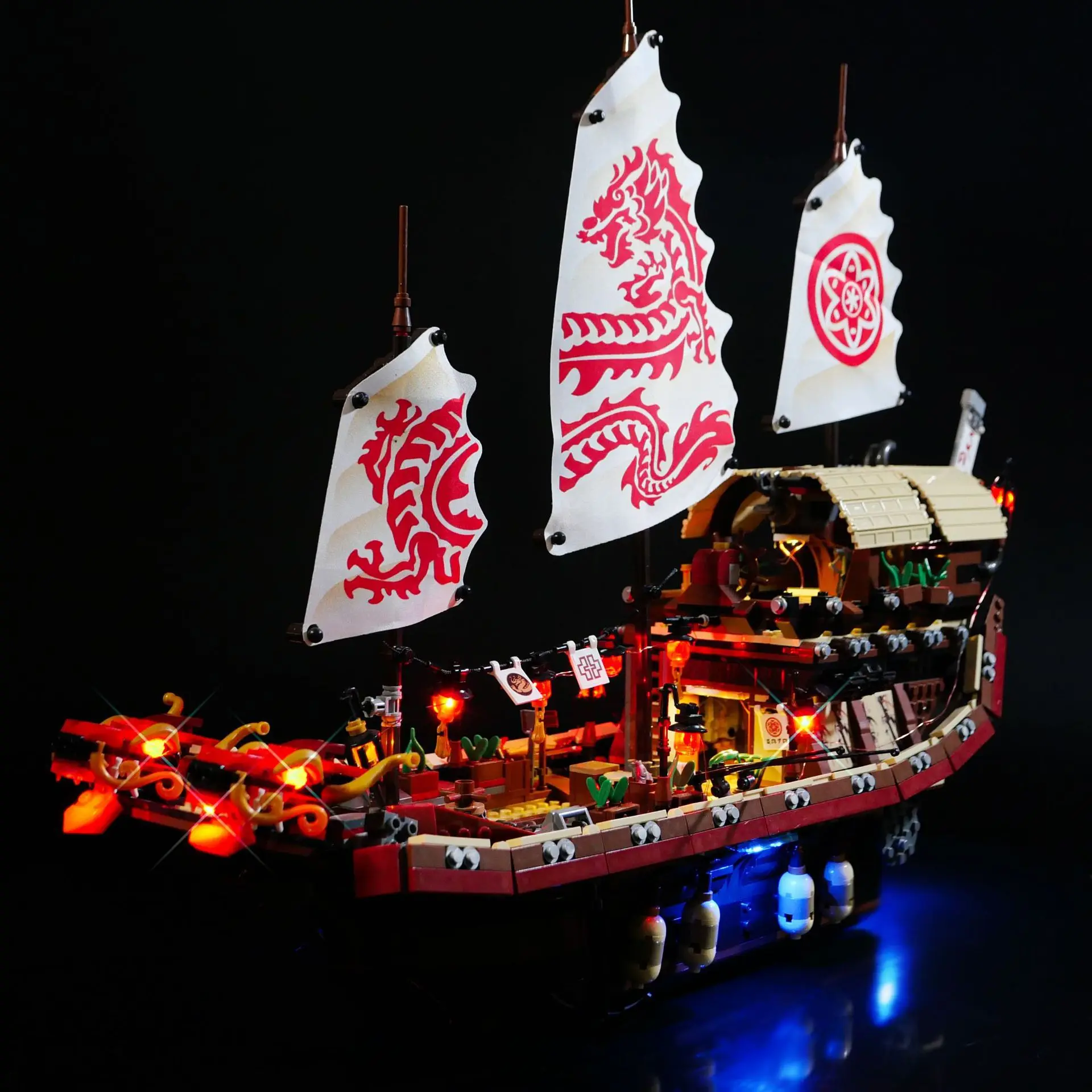 In Stock 06057 Destiny Boat 2367Pcs Flying Bounty Ship Building Blocks Bricks Kid Christmas Gifts Compatible 70618 In Stock 060