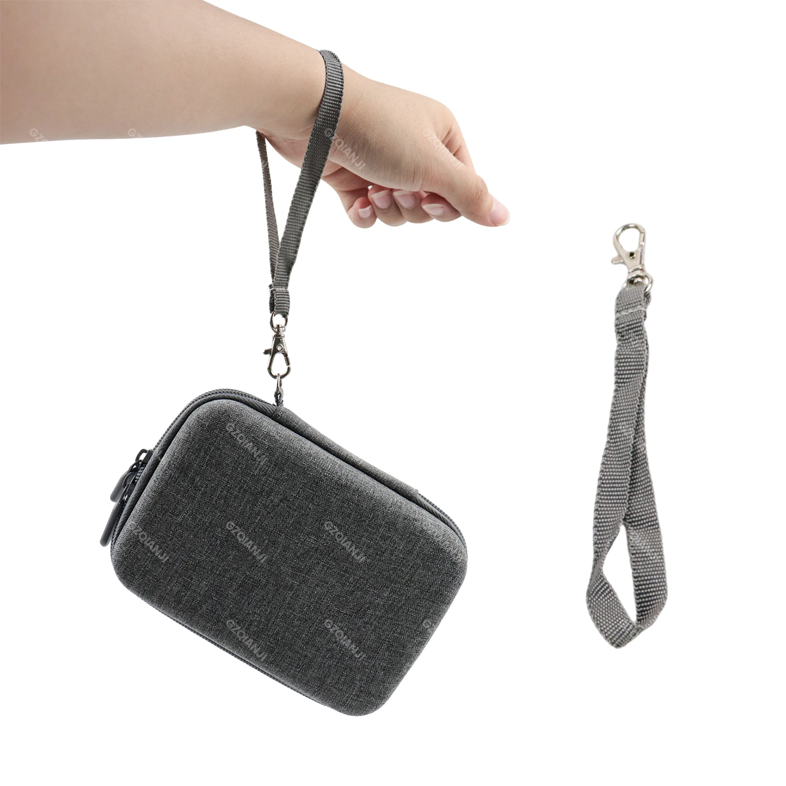 Niimbot D110 D101 D11 Protective Case Anti Falling Carry Lable Paper Storage Bag with Zipper Grey Black