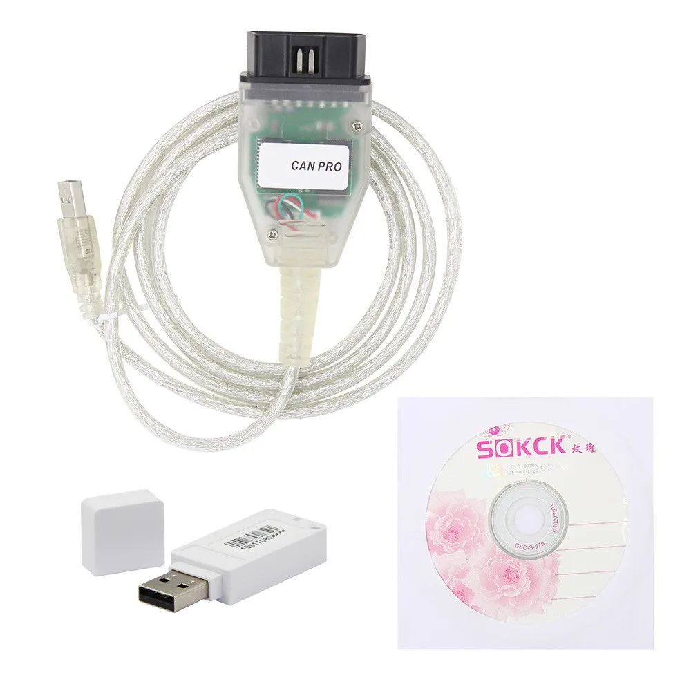 For VAG VCP Scanner VAG CAN PRO 5.5.1 CAN BUS UDS K-line OBD2 Diagnostic Tool with Dongle/ No Dongle