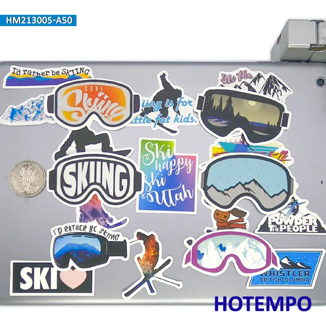 20/30/50PCS Ski Style Stickers Outdoor Sport Alpine Skiing Funny Decals for Scrapbook Luggage Bike Car Laptop Phone Sticker Toys
