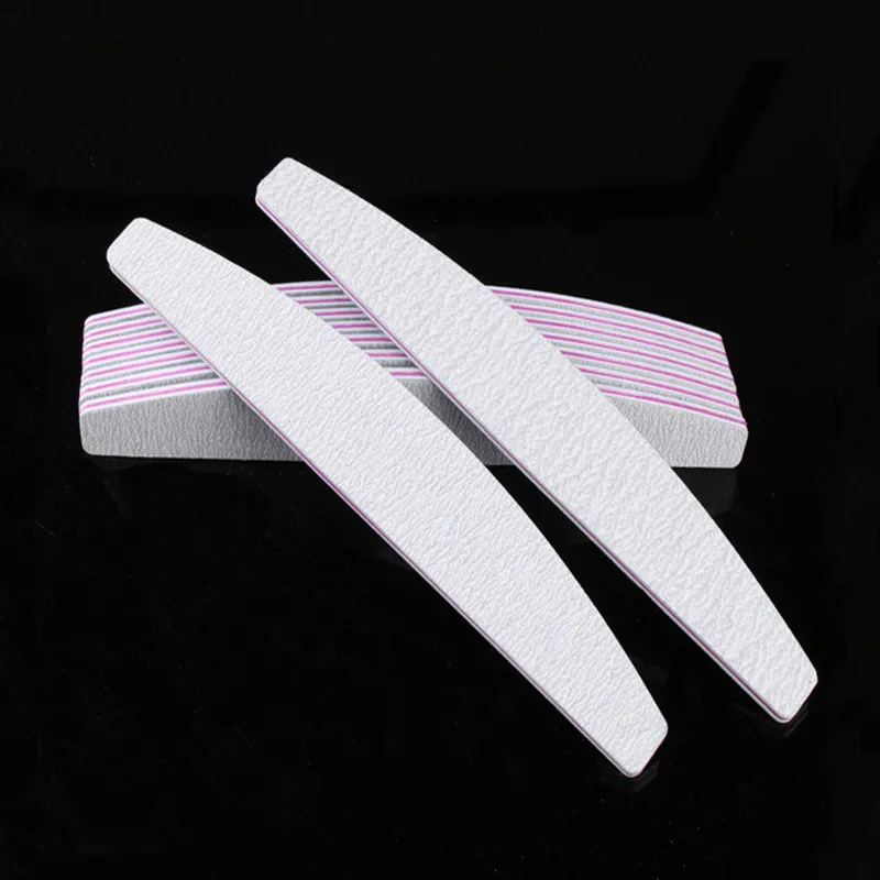 Nail File Lime 100/180 Double Side Sanding Buffer Block Set Nail Trimmer White Grey Nail Files For UV Gel Polish Manicure Tool