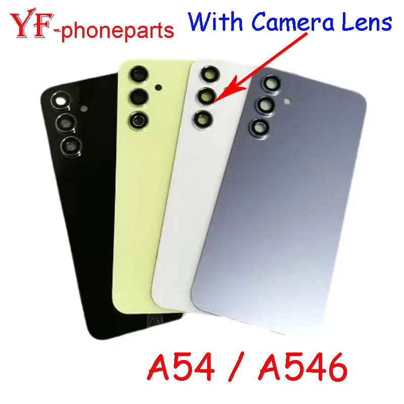 AAAA Quality 6.4 Inch For Samsung Galaxy A54 A546 5G Back Battery Cover With Camera Lens Housing Case Repair Parts