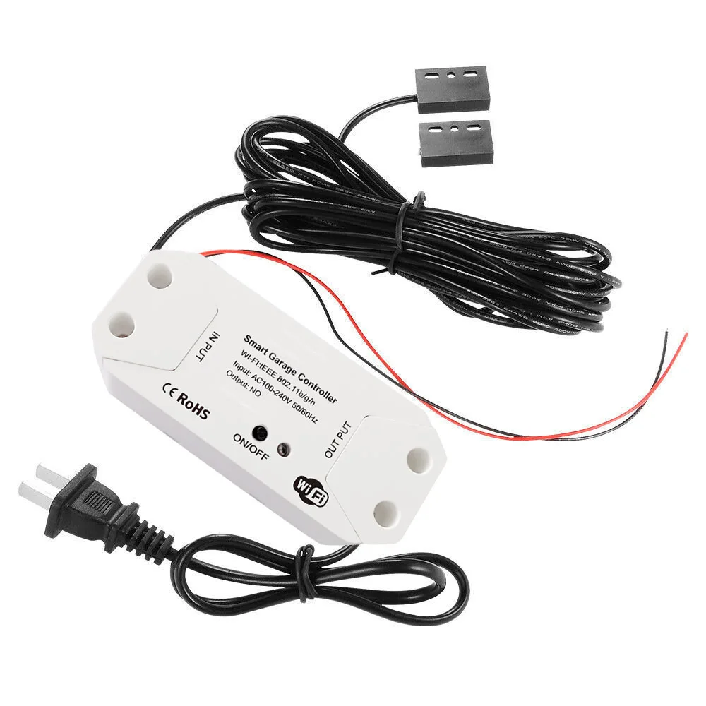 Tuya WiFi Garage Door Opener Sliding Gate Controller Switch Module Smart Life App Control Works with Alexa Google Assistant Siri