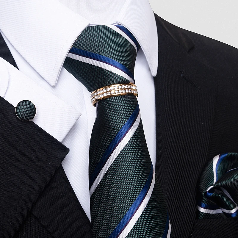 Tie Pocket Squares For Men Necktie Set Blue Man Wedding Accessories Dot Fit Workplace