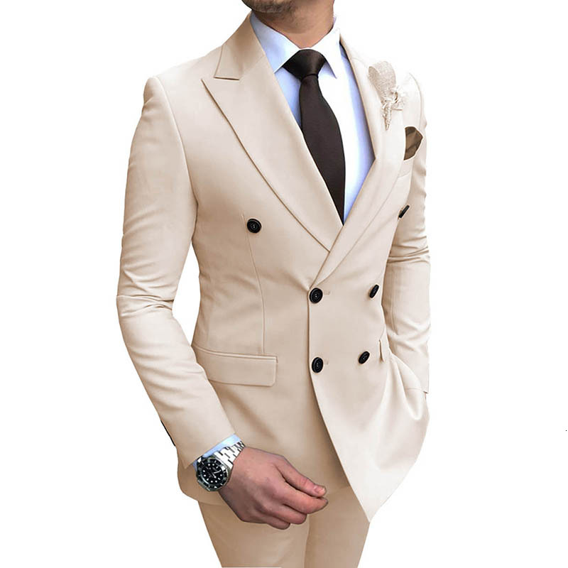 Army Green Formal Business Wedding Suits For Men Best Man Blazer Groom Tuxedos Slim Fit Costume Homme Mariage