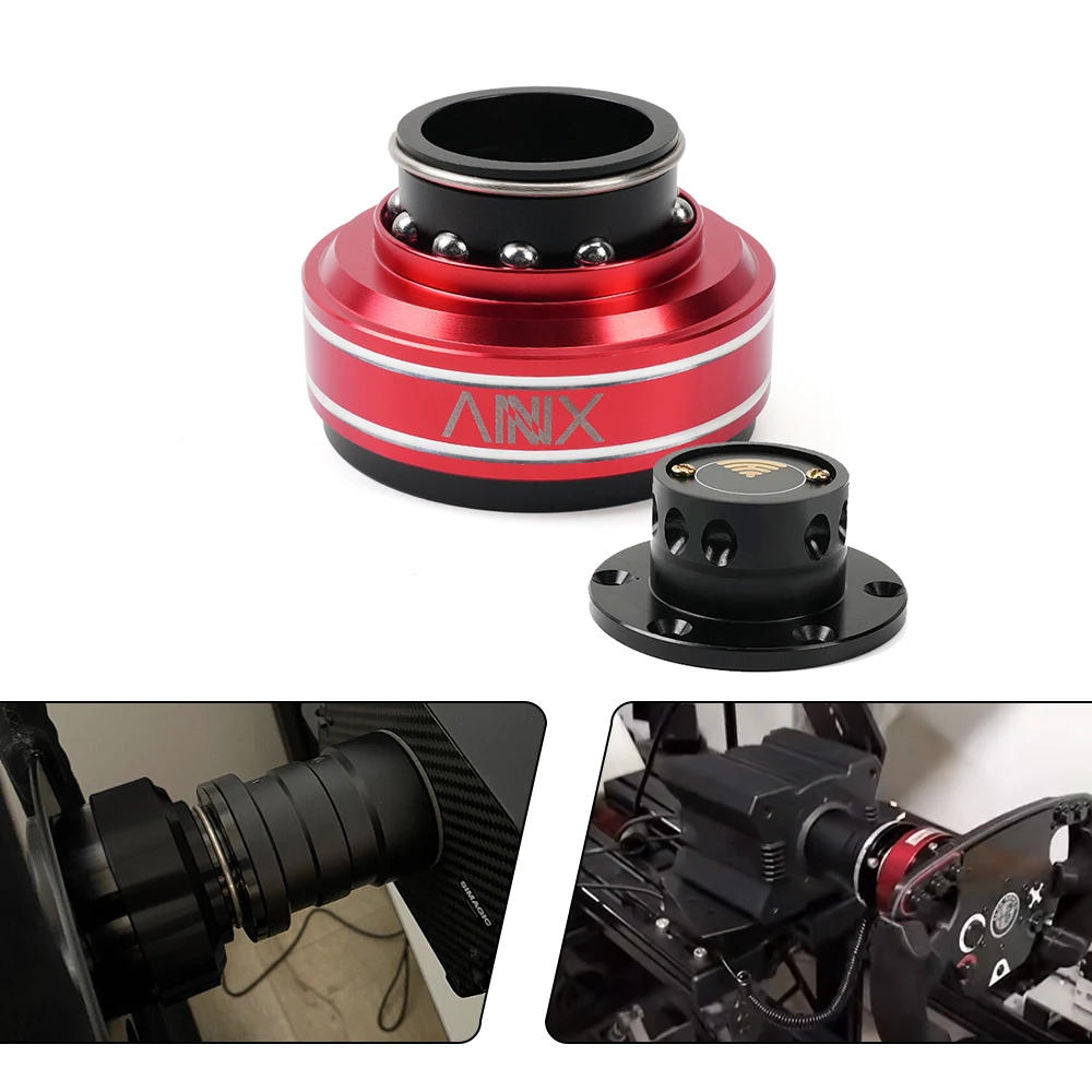 6 Hole Racing Simulator Game Steering Wheel Quick Release Hub Adapter 70MM For MOZA Simagic M10 A/Mini Euro Truck QR040