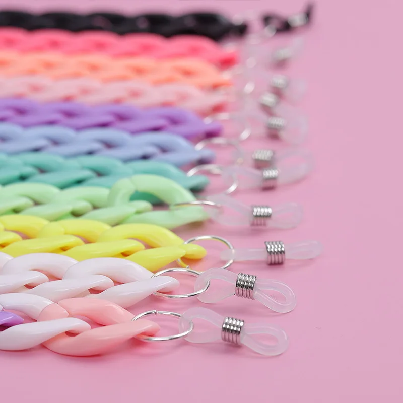 Acrylic Glasses Chain Women Designer Sunglasses Strap Hang Spectacle Cord Holder Anti-skid Reading Glasses Neck Strap Lanyards