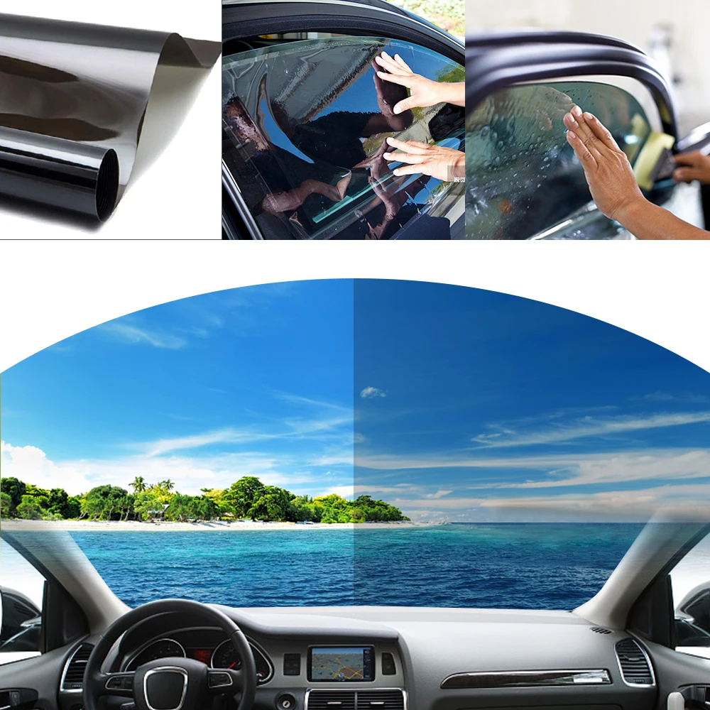 Anti Uv Car Protector Solar Film Antilook Sun Glass Window Foil 50x300CM Reflective Privaci Window Film Tint Sticker