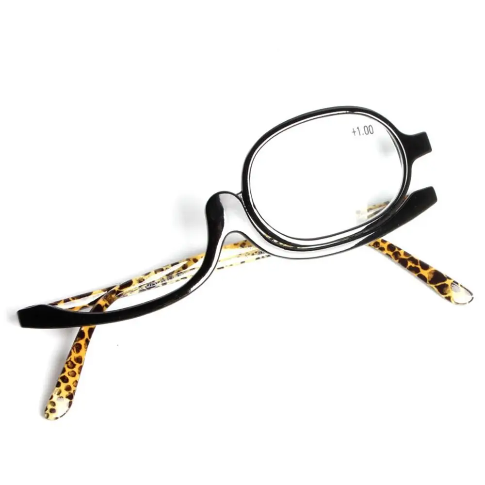 Woman Eyewear +1.00~+4.0 Diopter Magnifying Glasses Cosmetic Glasses Folding Eyeglasses Rotating Makeup Reading Glasses