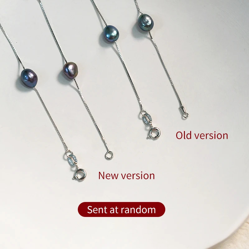 ASHIQI Natural Freshwater Pearl Jewelry Set 925 Pure Silver Necklace Bracelet 241031