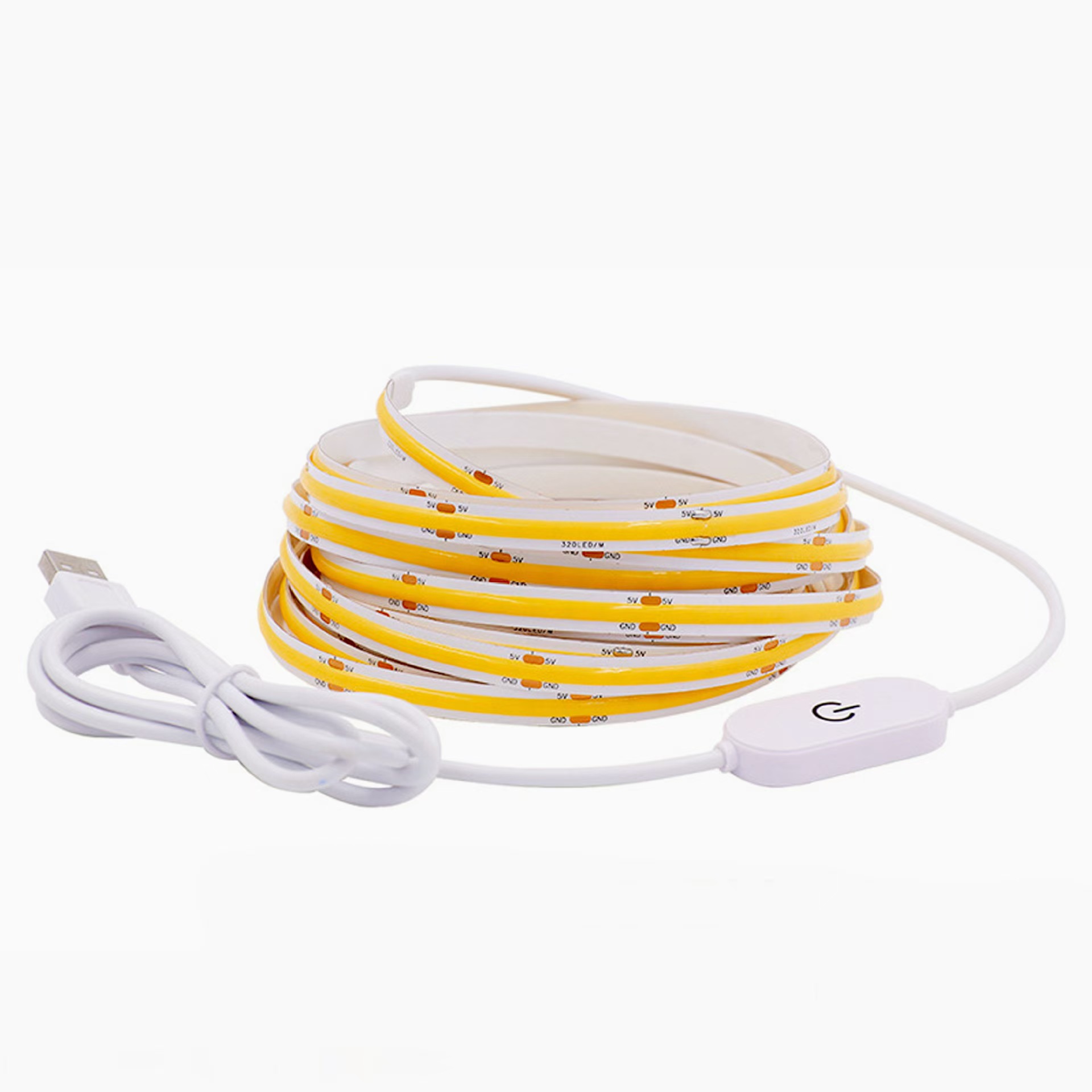 LED Light Strip 5V USB Motion Sensor Dimmer Switch Flexible Waterproof Silicone Neon Sign Rope Tupe For Home Outdoor Decor