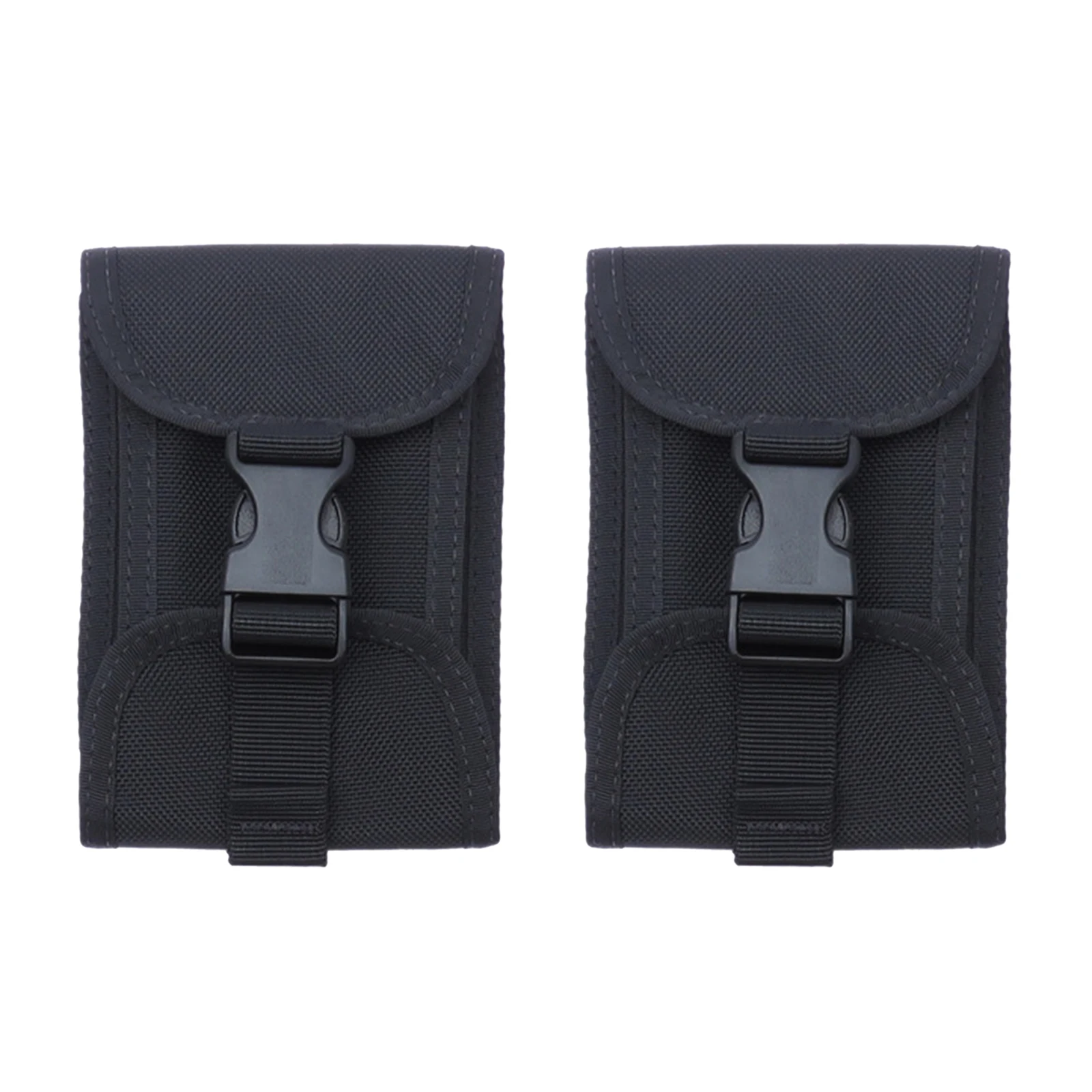 2pcs Diving Weight Pocket Tech Dive 5lb Weights Holder Bag, QR Buckle Backplate/Donut/Weight Belt Mount Pouch Bags